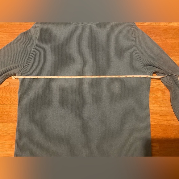Appleseed’s Women’s Ribbed Turtleneck Sweater | Dusty Blue | Size Large - Picture 5 of 9